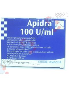Picture of Apidra Cartridge 5 by Diabetes Medication