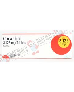 Picture of Carvedilol 3.125mg Tablets