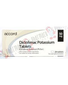 Picture of Diclofenac Potassium 50mg Tablets