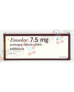Picture of Emselex 7.5mg Darifenacin Tablets