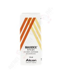 Picture of Maxidex 0.1% W/V Eye Drops Suspension