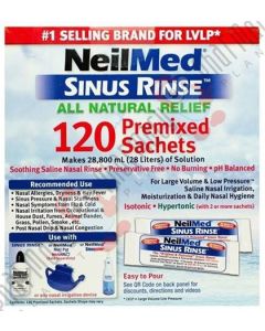 Picture of Neilmed Refill 120 Premixed Sachets for allergy medication