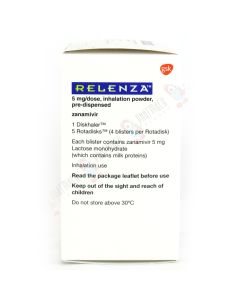 Picture of Relenza 5mg Tablets for Flu Treatment