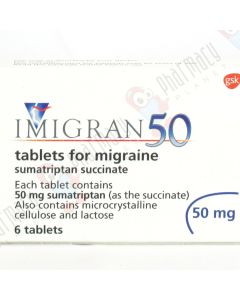 Picture of Sumatriptan Imigran Tablets for Migraine Treatment