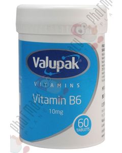 Valupak Vitamin B6 (Pyridoxine) 10mg Tablets 60
