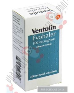 Picture of Ventolin Evohaler 100mg Asthma Inhalers For Schools